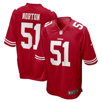 mens nike ken norton jr scarlet san francisco 49ers retired 